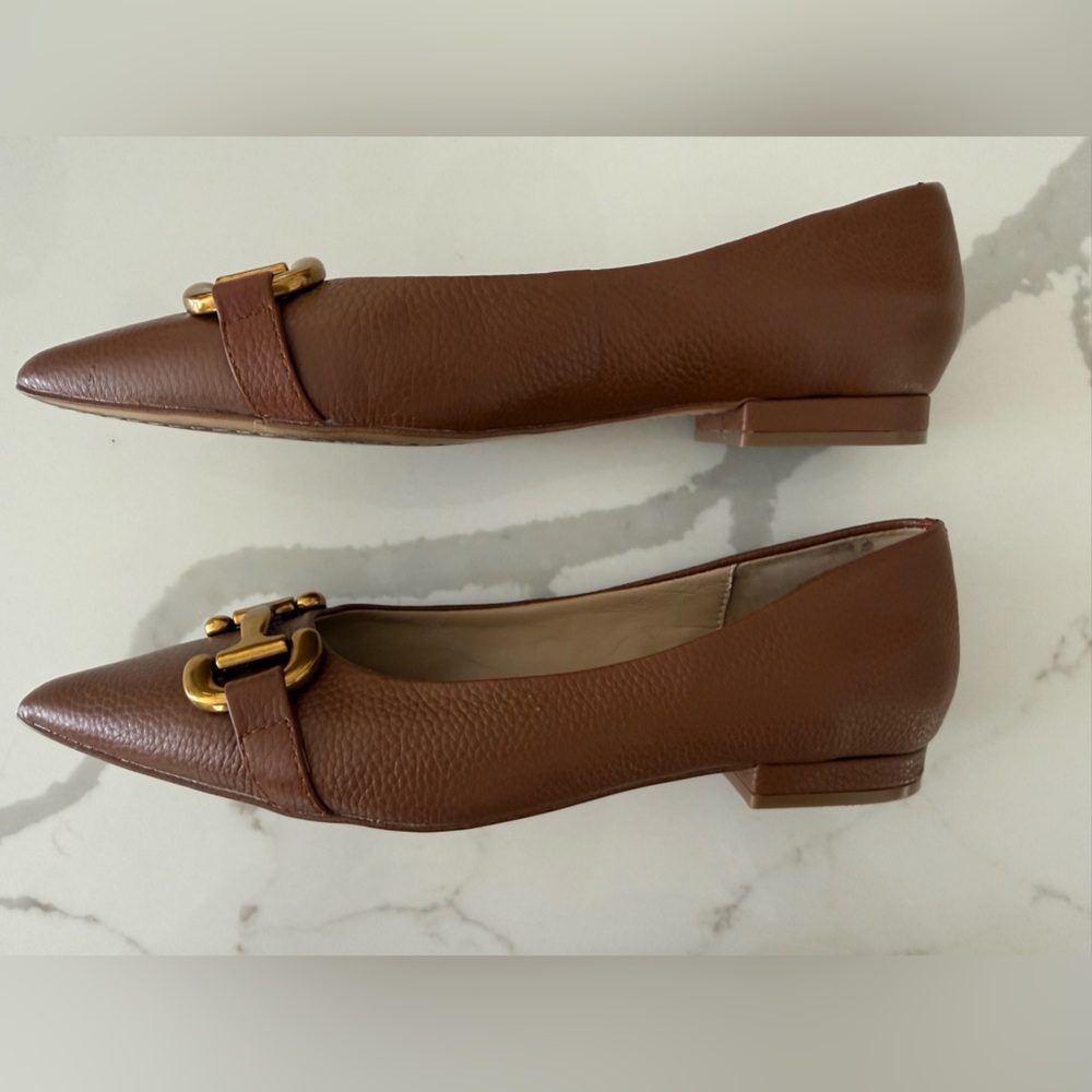 Boden Iris Snaffle Ballet Flats-Brown-Size 38 - Picture 3 of 11